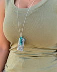 Flicker Lighter Necklace: 22" Silver Chain
