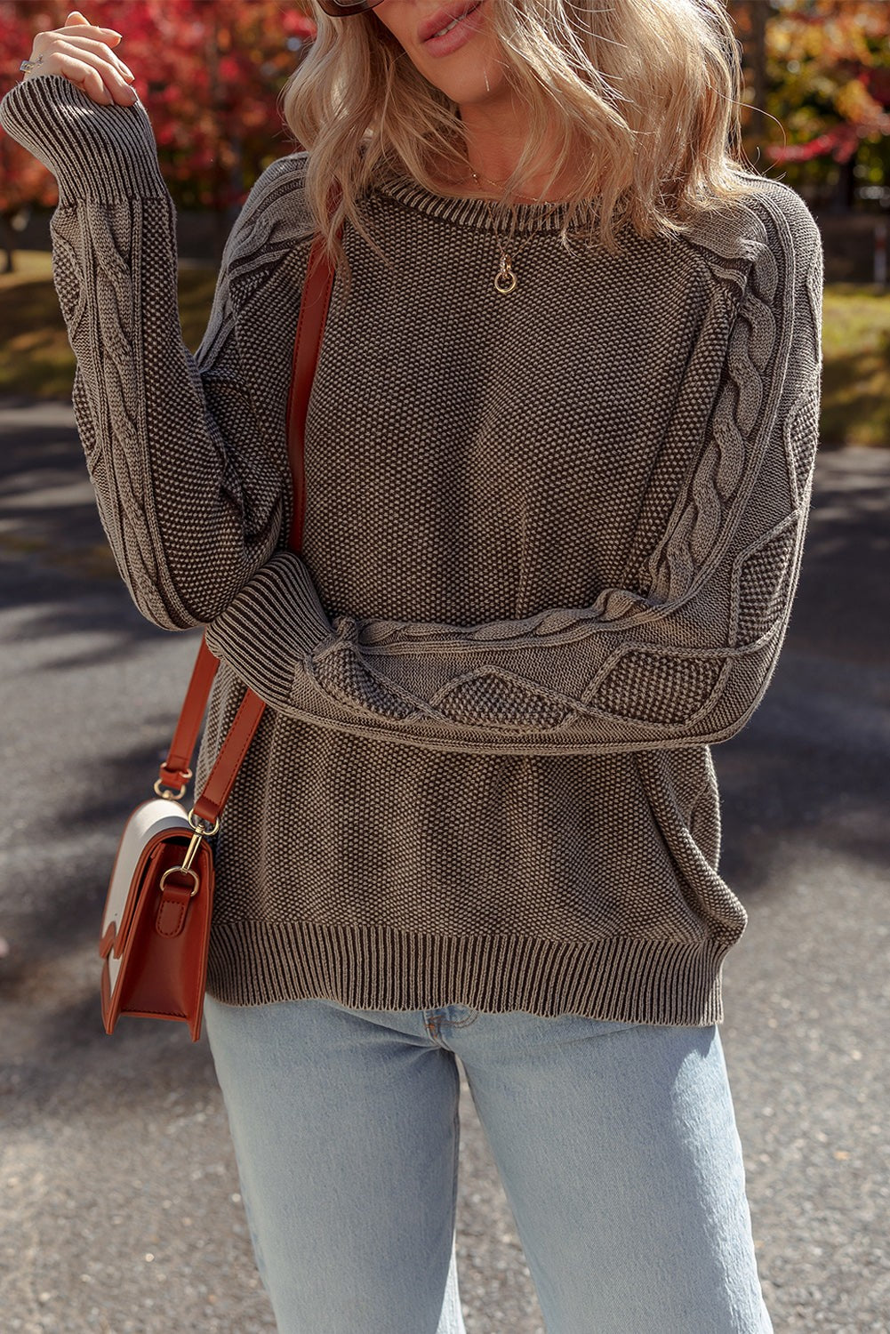 Cable Knit Sweater-