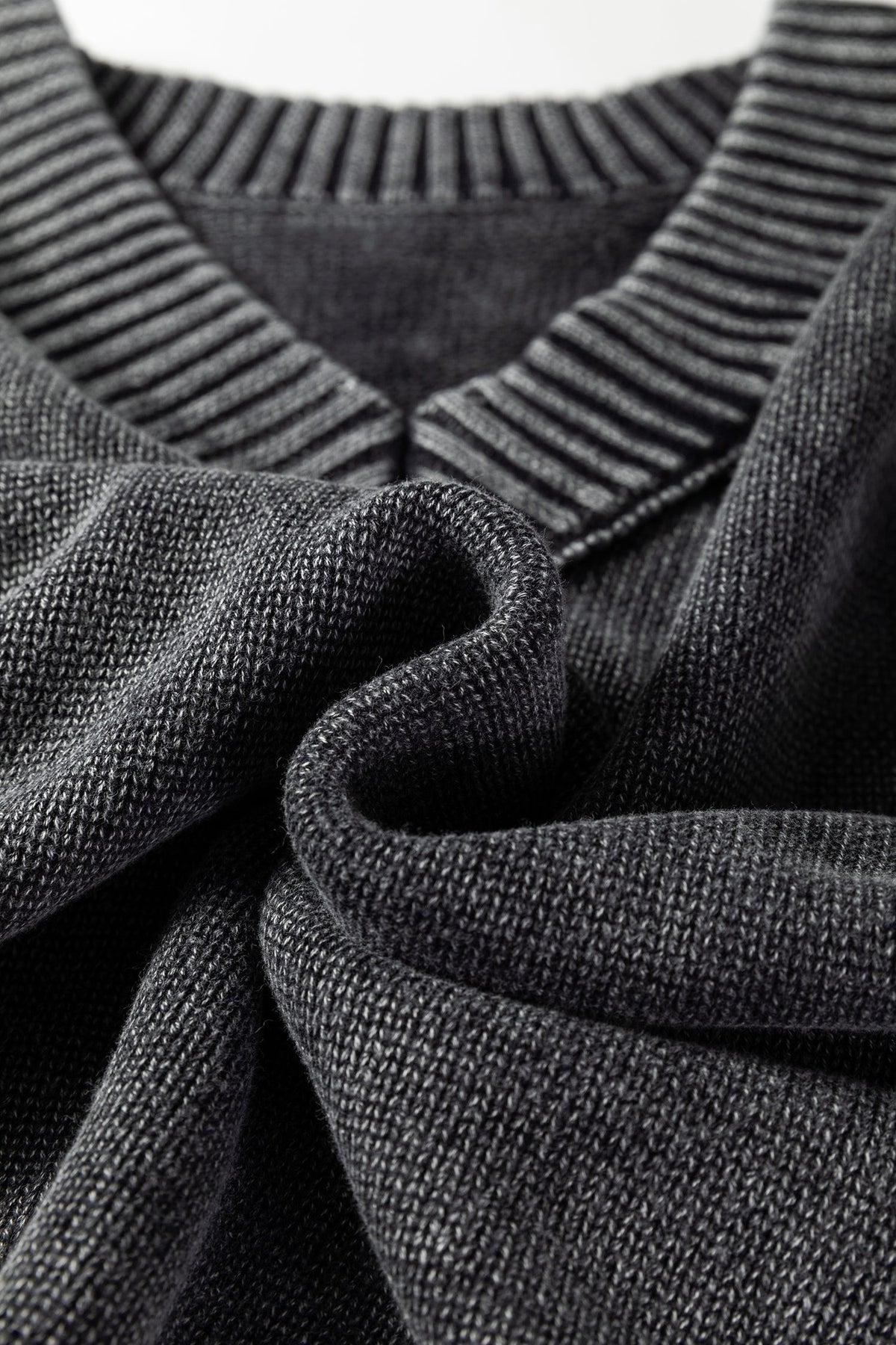 Mineral Wash Drop Sleeve Sweater-