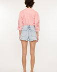 High Rise Cut-Off Mom Shorts-