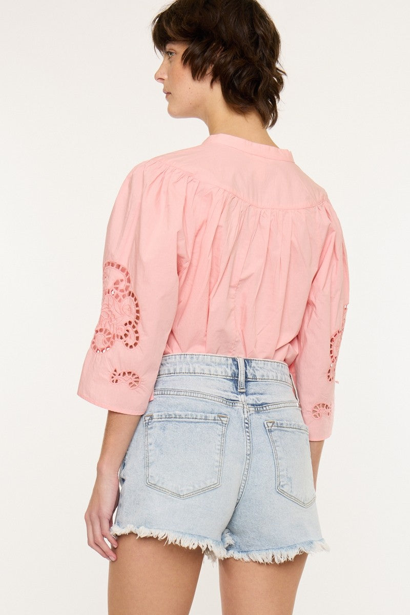 High Rise Cut-Off Mom Shorts-