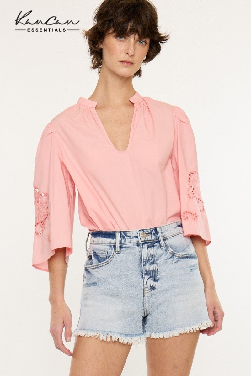 High Rise Cut-Off Mom Shorts-