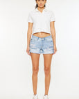 Mid-Rise Boyfriend Short- Light-