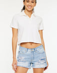 Mid-Rise Boyfriend Short- Light-