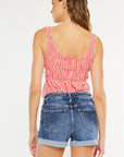 High Rise Button Shorts-