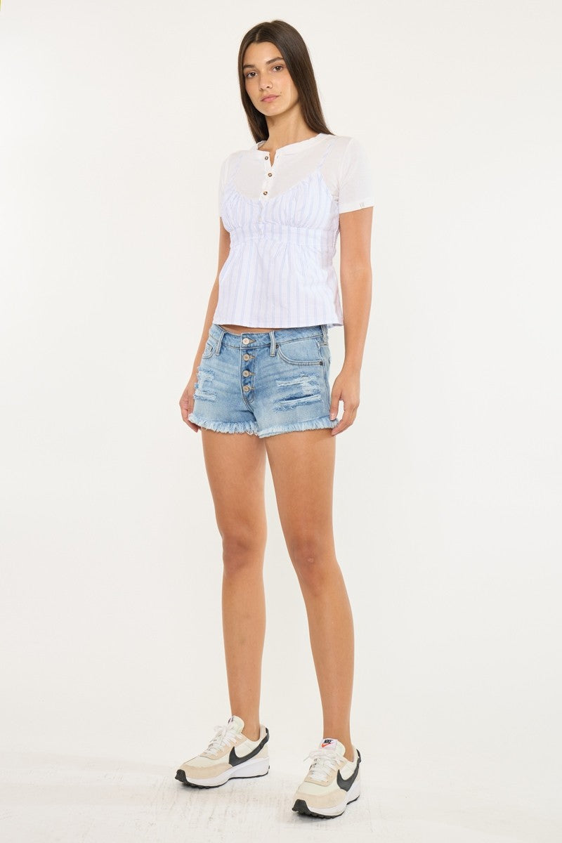 Mid-Rise Boyfriend Short-