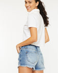 Low-Rise Button Short-