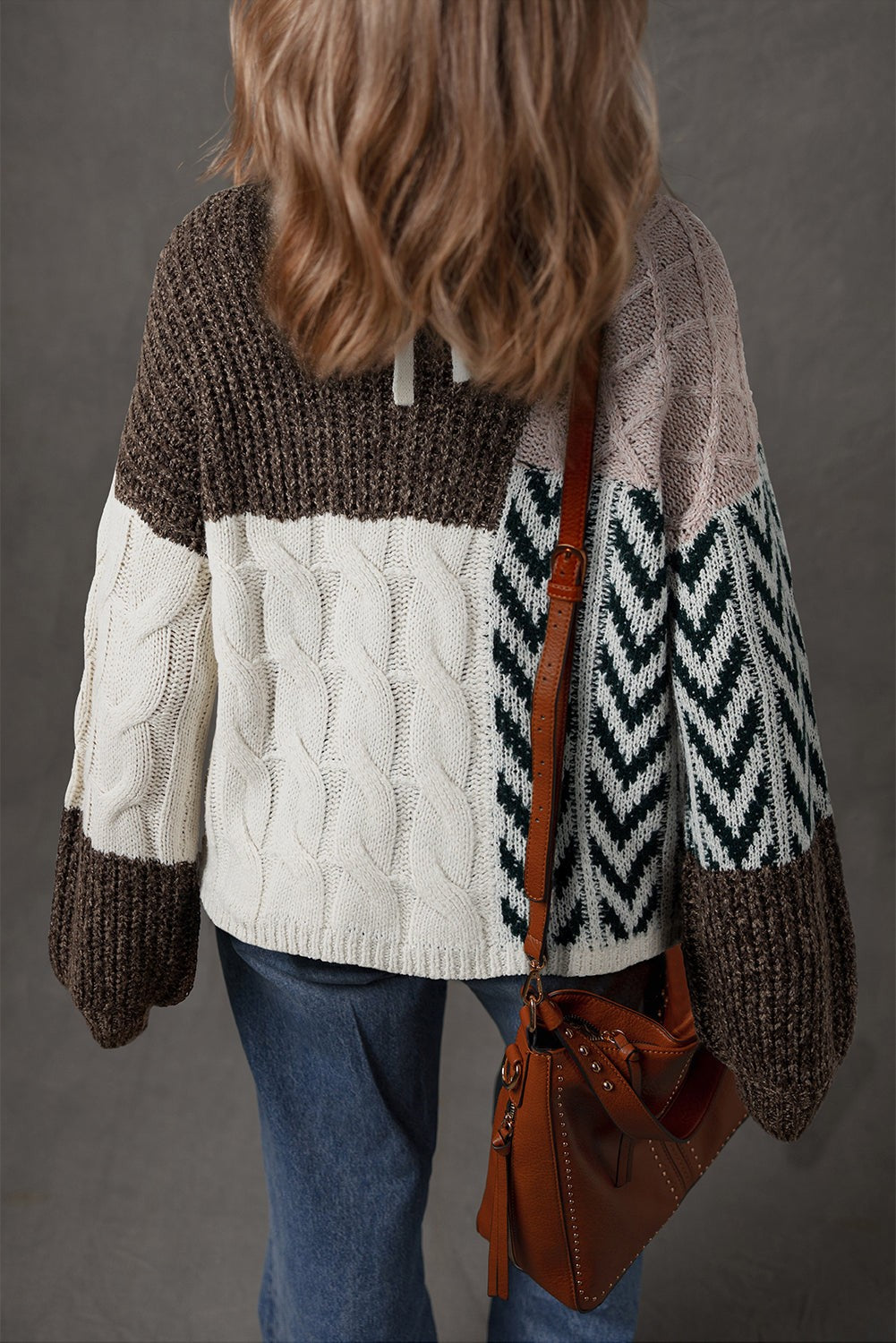 Chunky Patchwork Sweater-