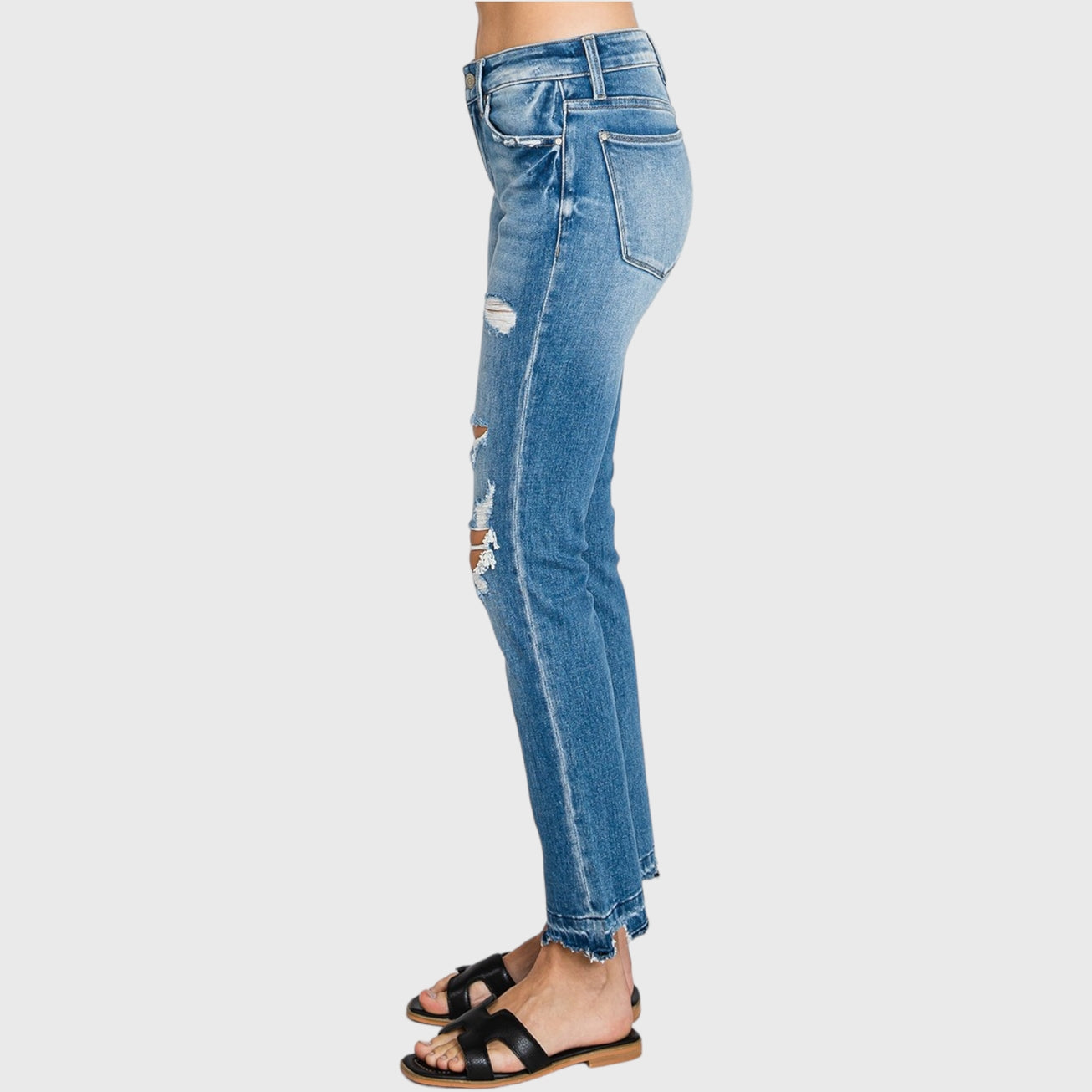 Sydney Jean- MidRise- Distressed-