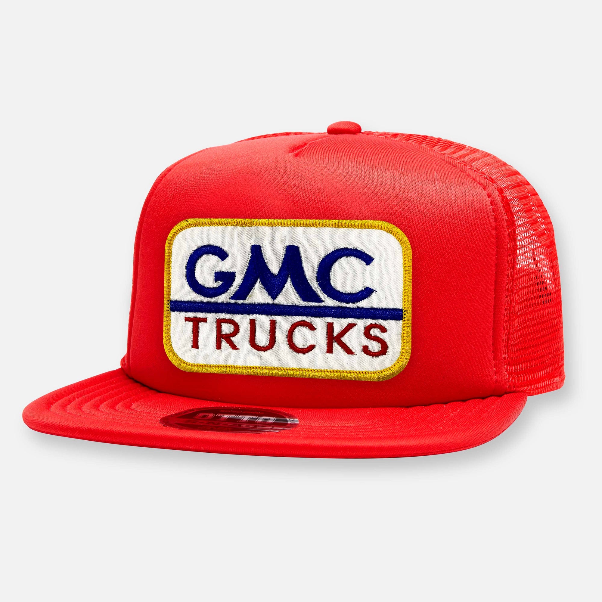 GMC TRUCKS FLAT BILL PATCH HAT: Navy