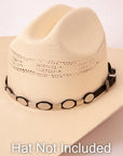 Toronto Concho Hat Band- Black
