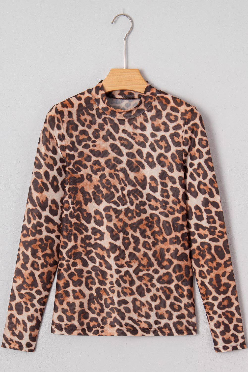 Blakely Leopard Mesh Top
