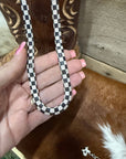 Checkered Black & White Necklace