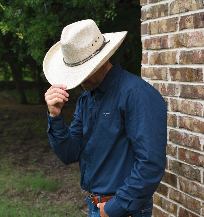 Wyatt- Fine Mexican Palm Hat- Natural