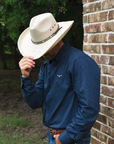 Wyatt- Fine Mexican Palm Hat- Natural