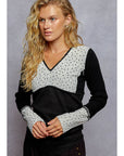 Lace Detail Thermal Top-
