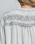 Vintage Floral Embroidered Top-