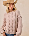 Cable Knit Sweater-