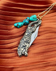 Untamed Necklace: 18" Silver Chain