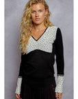 Lace Detail Thermal Top-