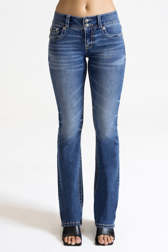 M3636B95L- Midrise Bootcut- 34in