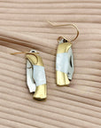 The Billie Earrings: Mother of Pearl Handle-
