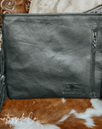 Rodeo Square Cowhide Checkered Purse