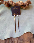 Porcupine Quill & Pearl Earrings