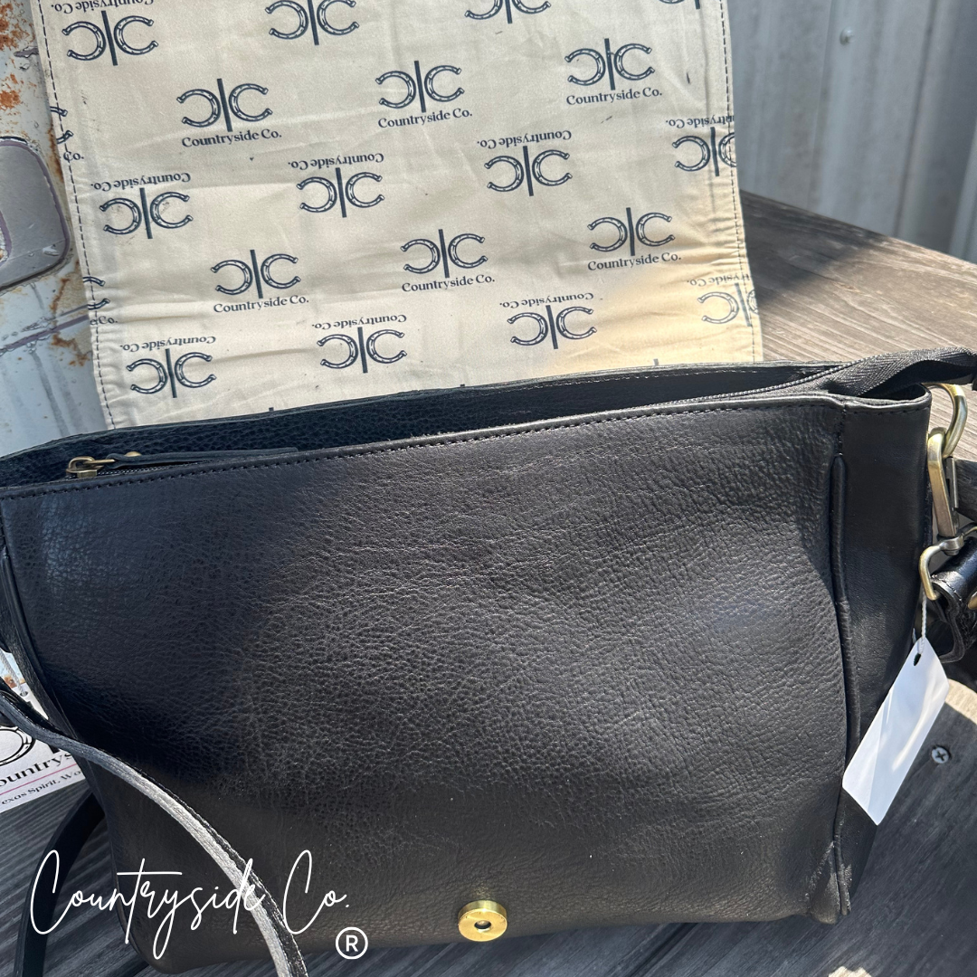Bandera Nights Checkered Cowhide Purse