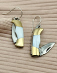 The Billie Earrings: Mother of Pearl Handle-