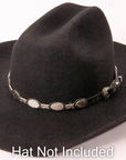 Toronto Concho Hat Band- Black