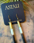 Porcupine Quill in Bullet Earrings