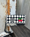 Two Step Cowhide Wallet Wristlet