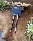 Porcupine Quill in Bullet Earrings