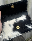 Two Step Cowhide Wallet Wristlet