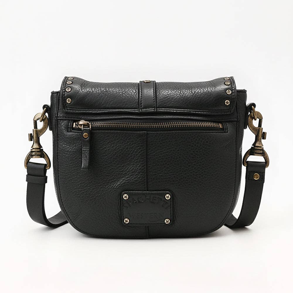 SWC155BLK- Black Flap Bag
