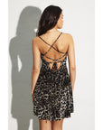 Velvet Babydoll Cheetah Dress-