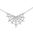 Sterling Silver Spiderweb Festoon Necklace