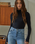 Turtleneck Bodysuit- Black