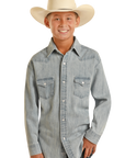 BBN2S03701- Boys Denim Snap-