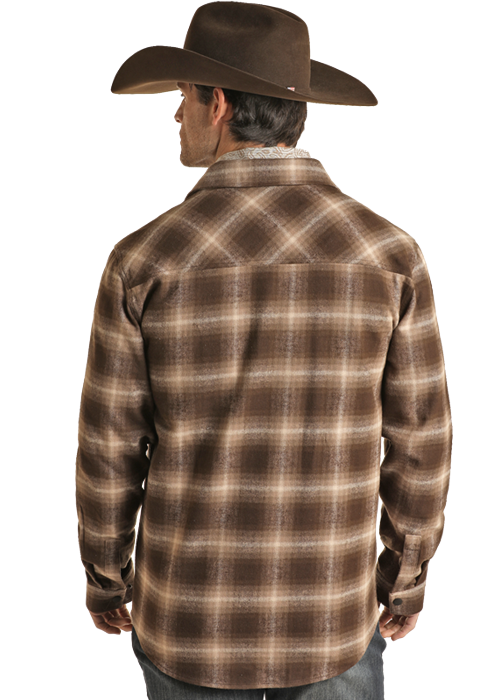 Plaid Shacket- BM92c02302