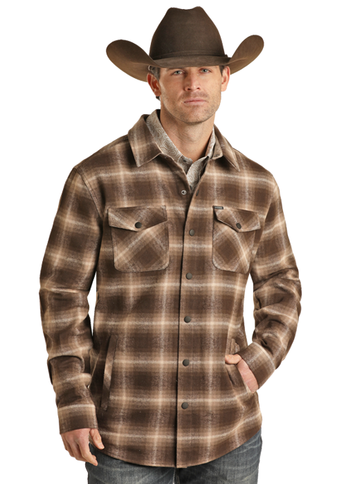 Plaid Shacket- BM92c02302