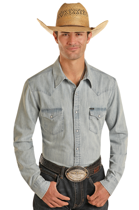 BMN2S03701- Light Denim Shirt-
