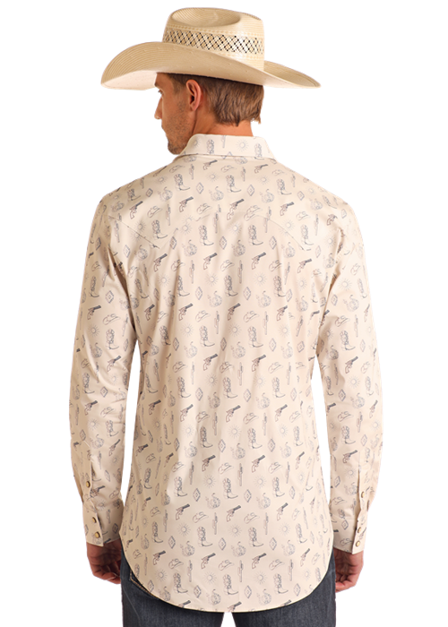 Print Snap Shirt- BMN2S05837