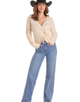 BW22T09380 - Tie Top- Cream-