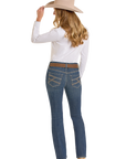 BW4RD07203- Midrise Riding Jean-
