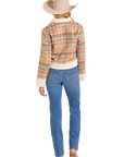 Plaid Shacket with Sherpa Trim-