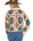 Aztec Print Cardigan- Sherpa-