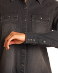 Denim Shirt- BWN2S03703- Black