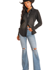 Denim Shirt- BWN2S03703- Black